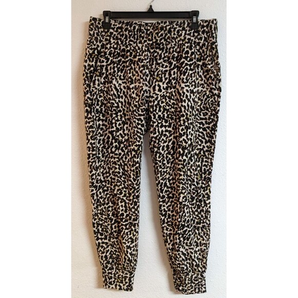 Cabi #5680 "Pivot Spotted Jogger" Leopard Print Cotton Blend Comfy Lounge Pant M - Picture 2 of 10